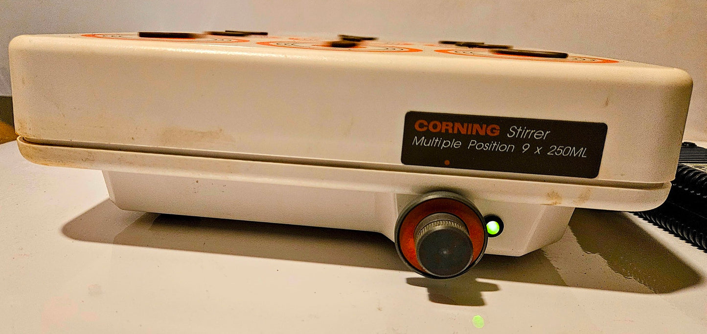 90DAYWARRANTY CORNING MP9I 9POSITION 9x250mL MAGNETIC STIRRER 2000RPM WATCHVIDE0