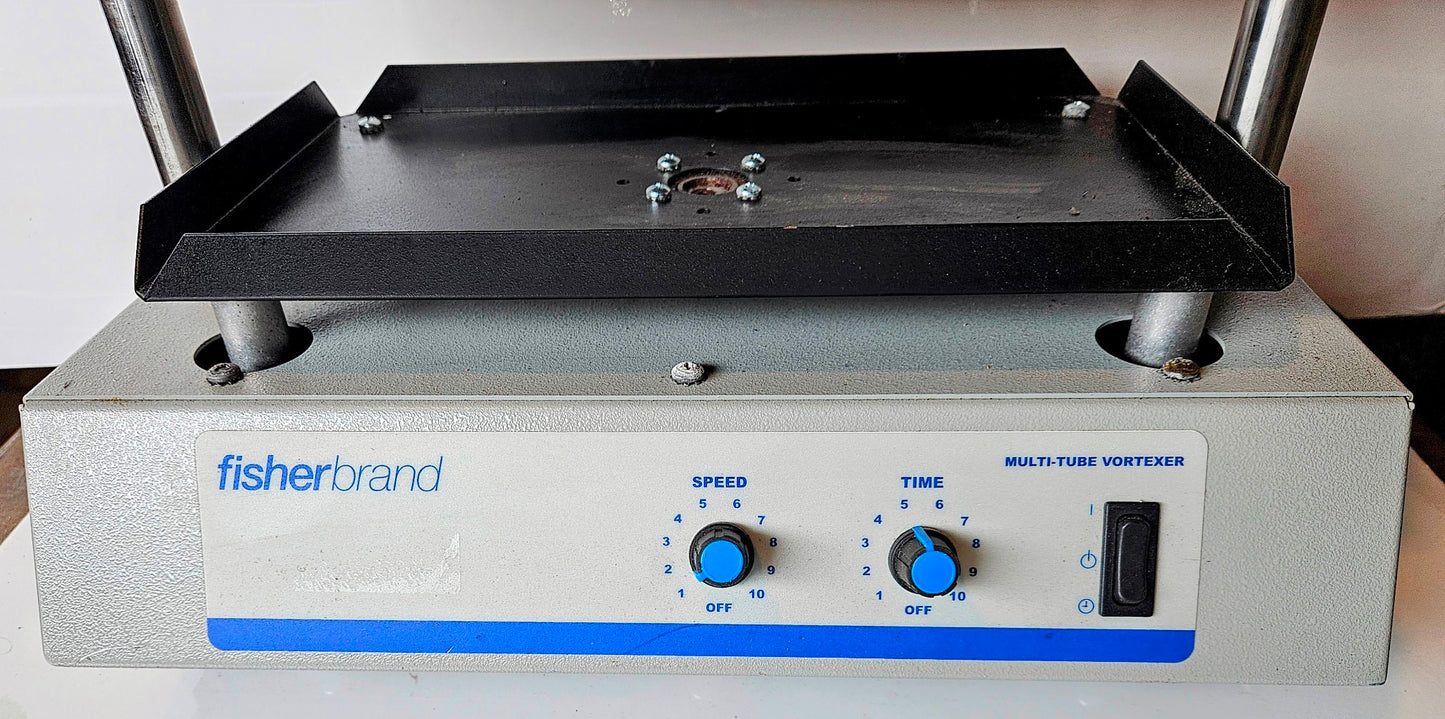 90DAYWARRANTY FISHER MULTI TUBE 1200 to 2400 RPM VORTEX ORBITAL MIXER WATCHVIDEO