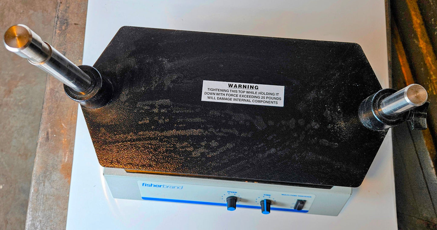 90DAYWARRANTY FISHER MULTI TUBE 1200 to 2400 RPM VORTEX ORBITAL MIXER WATCHVIDEO