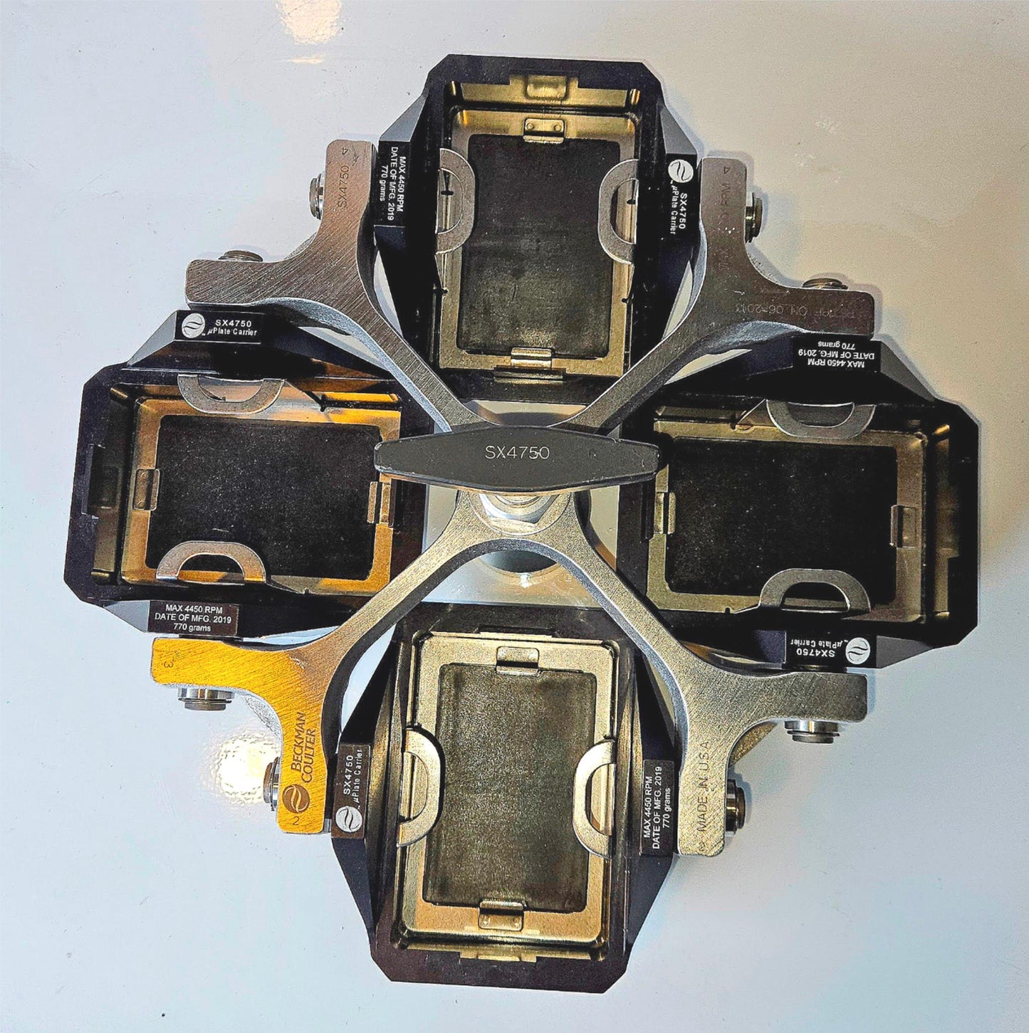 90DAYWARRANT BECKMAN COULTER SX4750 BUCKET ROTOR PLATE CARRIER & SCREW FREE-SHIP