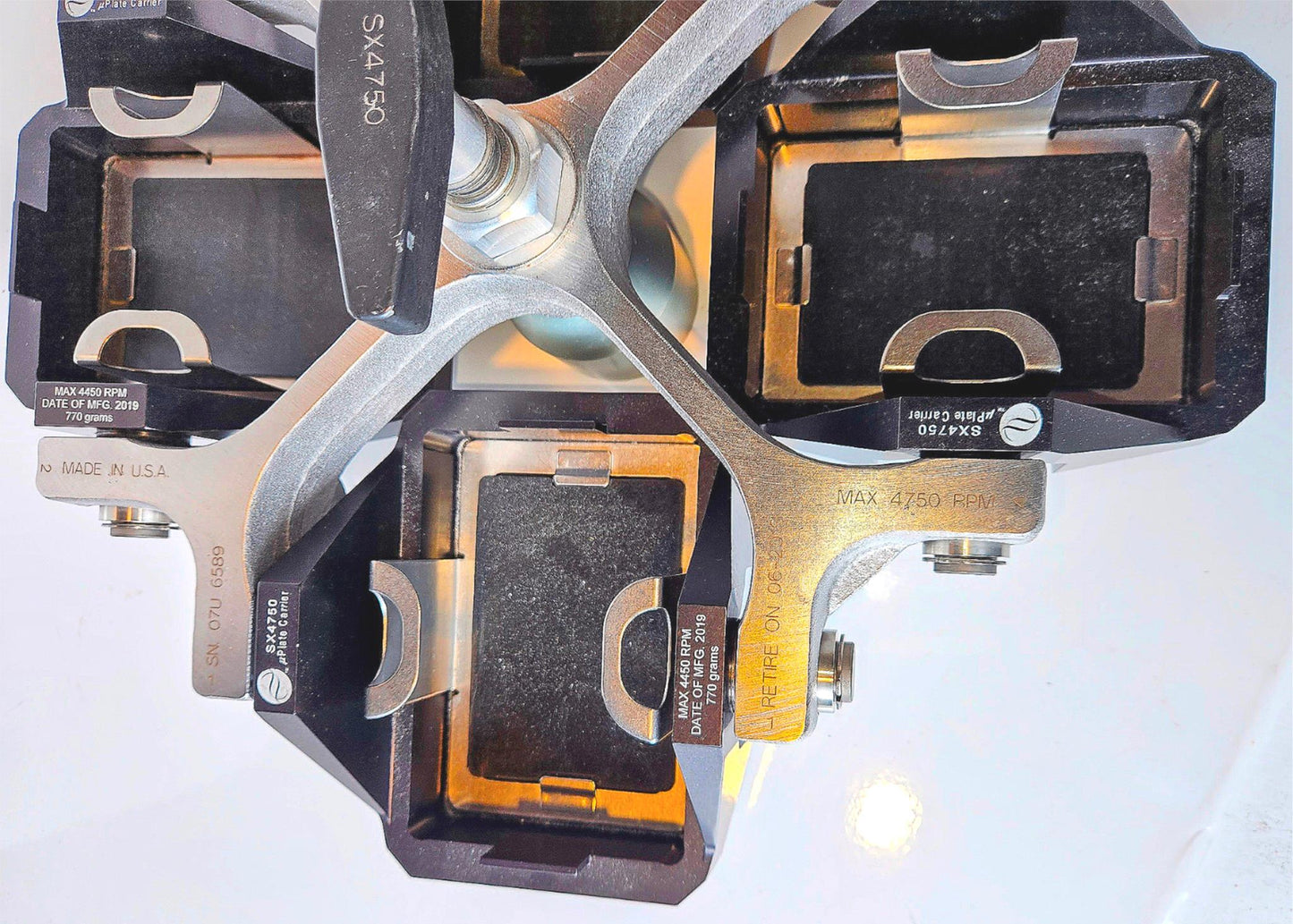 90DAYWARRANT BECKMAN COULTER SX4750 BUCKET ROTOR PLATE CARRIER & SCREW FREE-SHIP