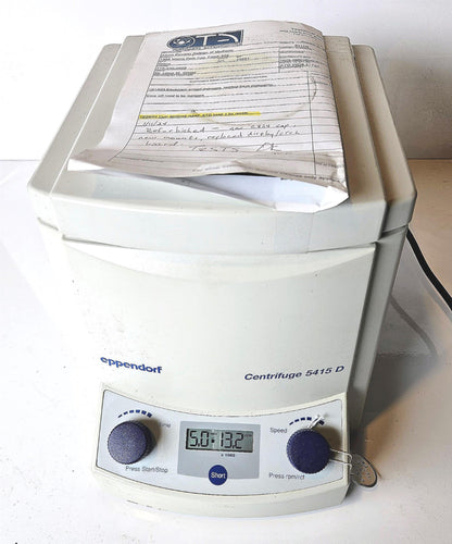 90-DAY-WARRANTY EPPENDORF 5415D with F45-24-1 ROTOR & LID WATCH VIDEO FREE SHIP