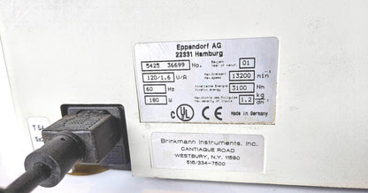 90-DAY-WARRANTY EPPENDORF 5415D with F45-24-1 ROTOR & LID WATCH VIDEO FREE SHIP