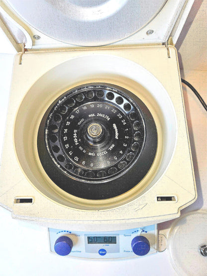 90-DAY-WARRANTY EPPENDORF 5415D with F45-24-1 ROTOR & LID WATCH VIDEO FREE SHIP