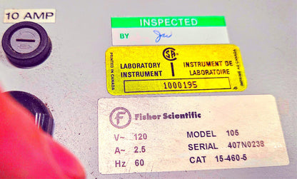 FISHER 105 HEATED WATER BATH with COVER LID 90 DAY WARRANTY WATCH VIDEO FREESHIP