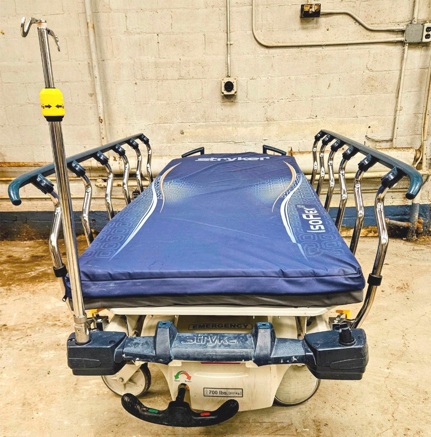 90-DAY-WARRANTY STRYKER 1007 ISOFLEX SE GEL MATTRESS HOSPITAL STRETCHER FREESHIP