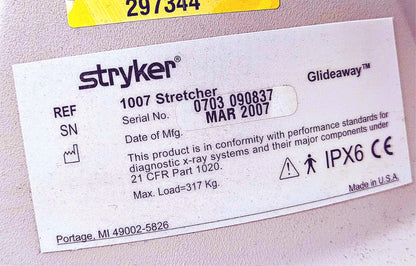 90-DAY-WARRANTY STRYKER 1007 COMFORT GEL MATTRESS HOSPITAL STRETCHER FREE-SHIP