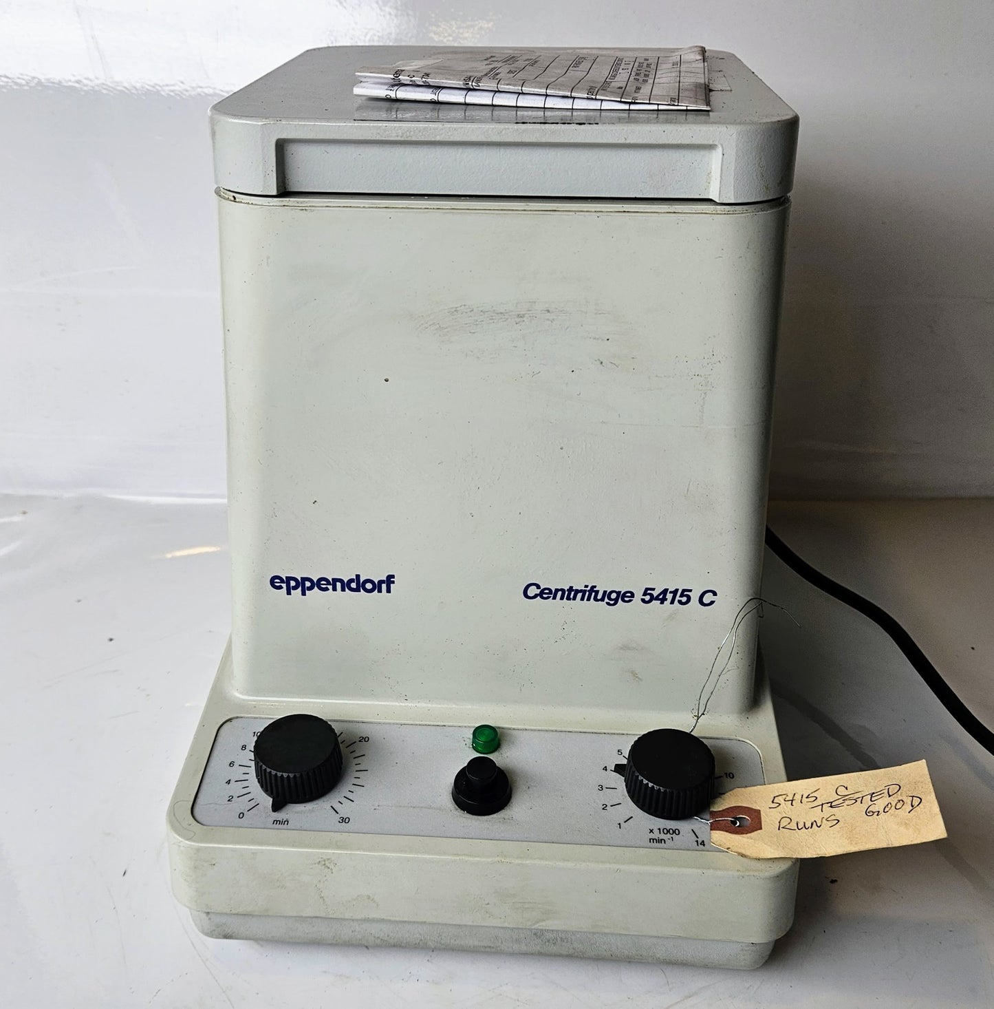 90-DAY-WARRANTY EPPENDORF 5415C with F45-18-11 ROTOR & LID WATCH VIDEO FREE SHIP