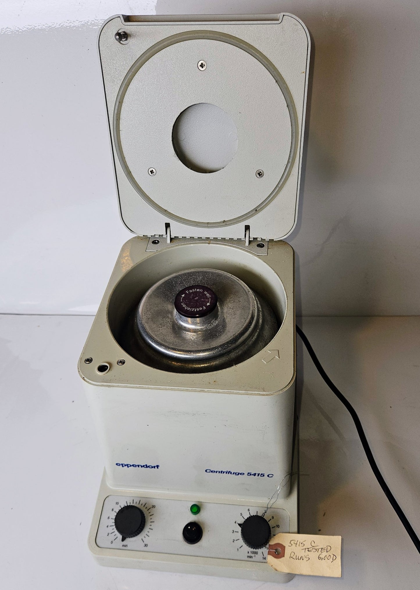 90-DAY-WARRANTY EPPENDORF 5415C with F45-18-11 ROTOR & LID WATCH VIDEO FREE SHIP