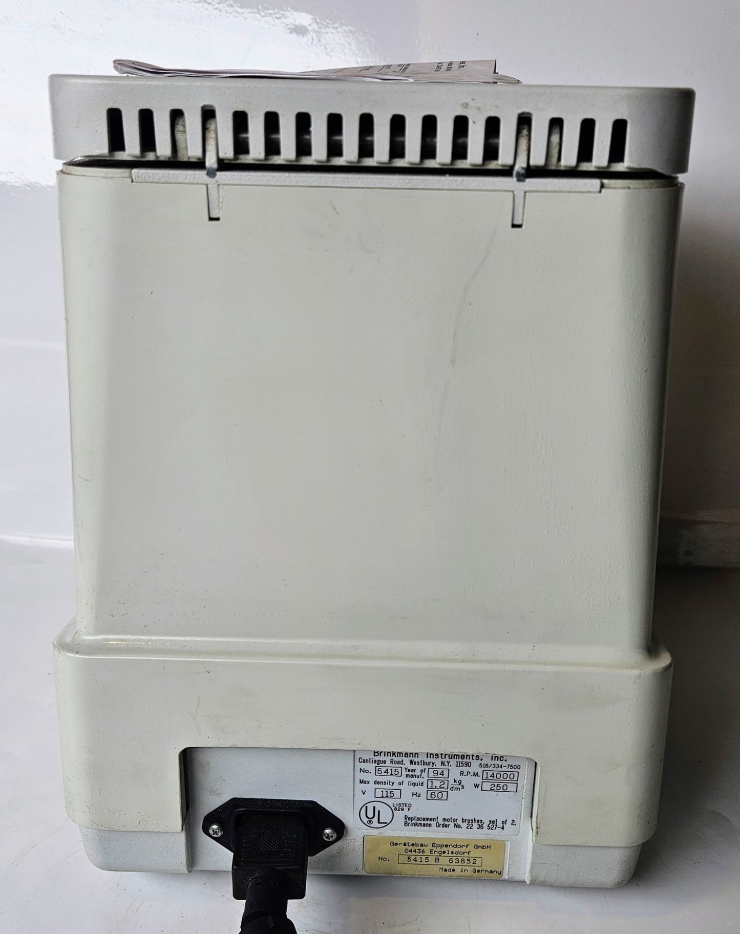 90-DAY-WARRANTY EPPENDORF 5415C with F45-18-11 ROTOR & LID WATCH VIDEO FREE SHIP