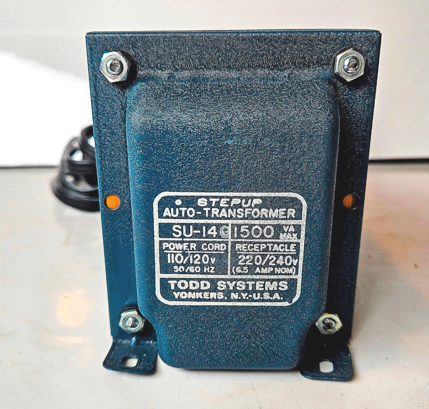WARRANTY TODD STEP-UP AUTO TRANSFORMER SU14 110/120v 220/240v 1500VAmax FREESHIP