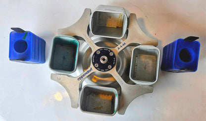 WARRANTY EPPENDORF A-4-44 ROTOR 4 SWING BUCKET ADAPTORS 58.. Centrifuge FREESHIP