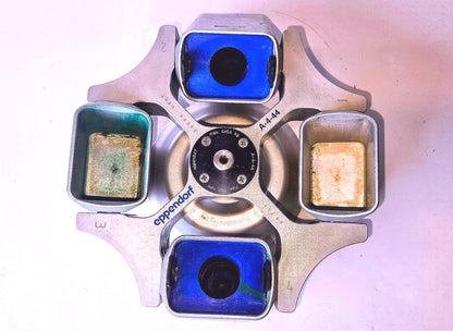 WARRANTY EPPENDORF A-4-44 ROTOR 4 SWING BUCKET ADAPTORS 58.. Centrifuge FREESHIP