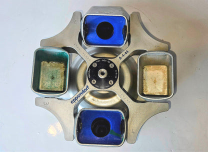 WARRANTY EPPENDORF A-4-44 ROTOR 4 SWING BUCKET ADAPTORS 58.. Centrifuge FREESHIP