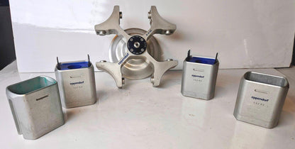 WARRANTY EPPENDORF A-4-44 ROTOR 4 SWING BUCKET ADAPTORS 58.. Centrifuge FREESHIP