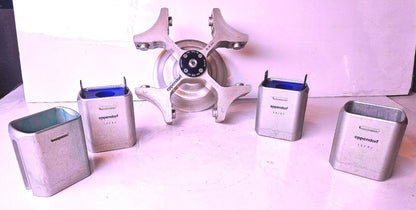 WARRANTY EPPENDORF A-4-44 ROTOR 4 SWING BUCKET ADAPTORS 58.. Centrifuge FREESHIP