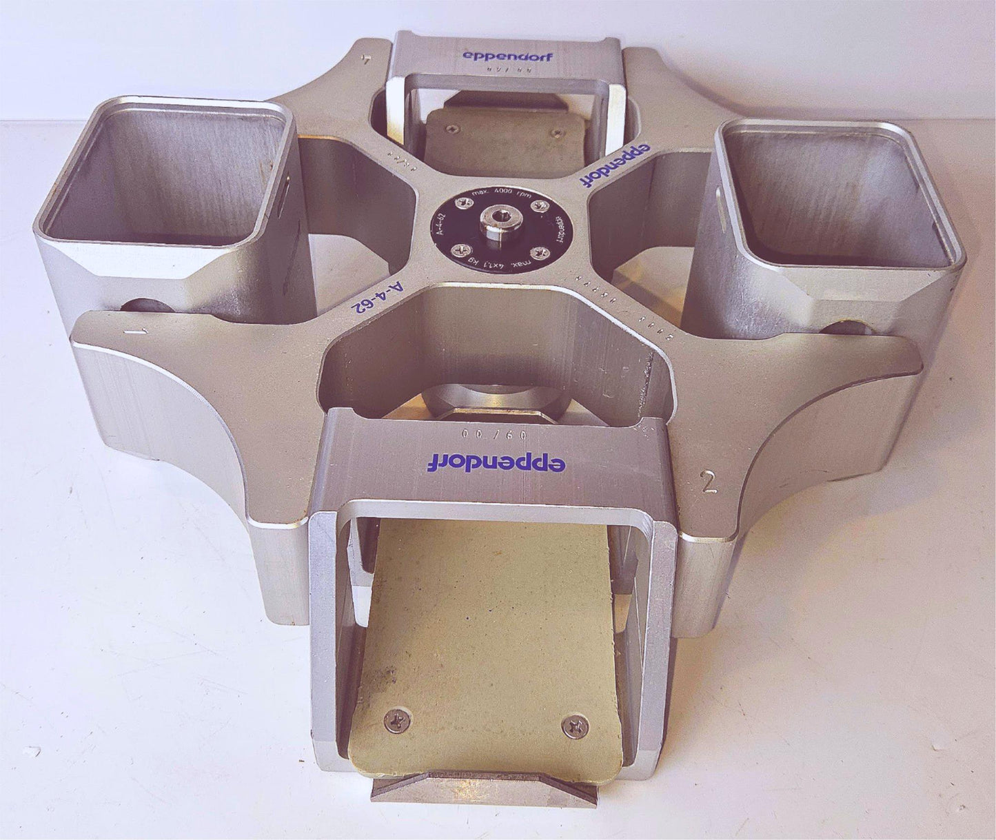 WARRANTY EPPENDORF A-4-62 ROTOR & 4 SWING BUCKETS for 5810 Centrifuges FREE-SHIP