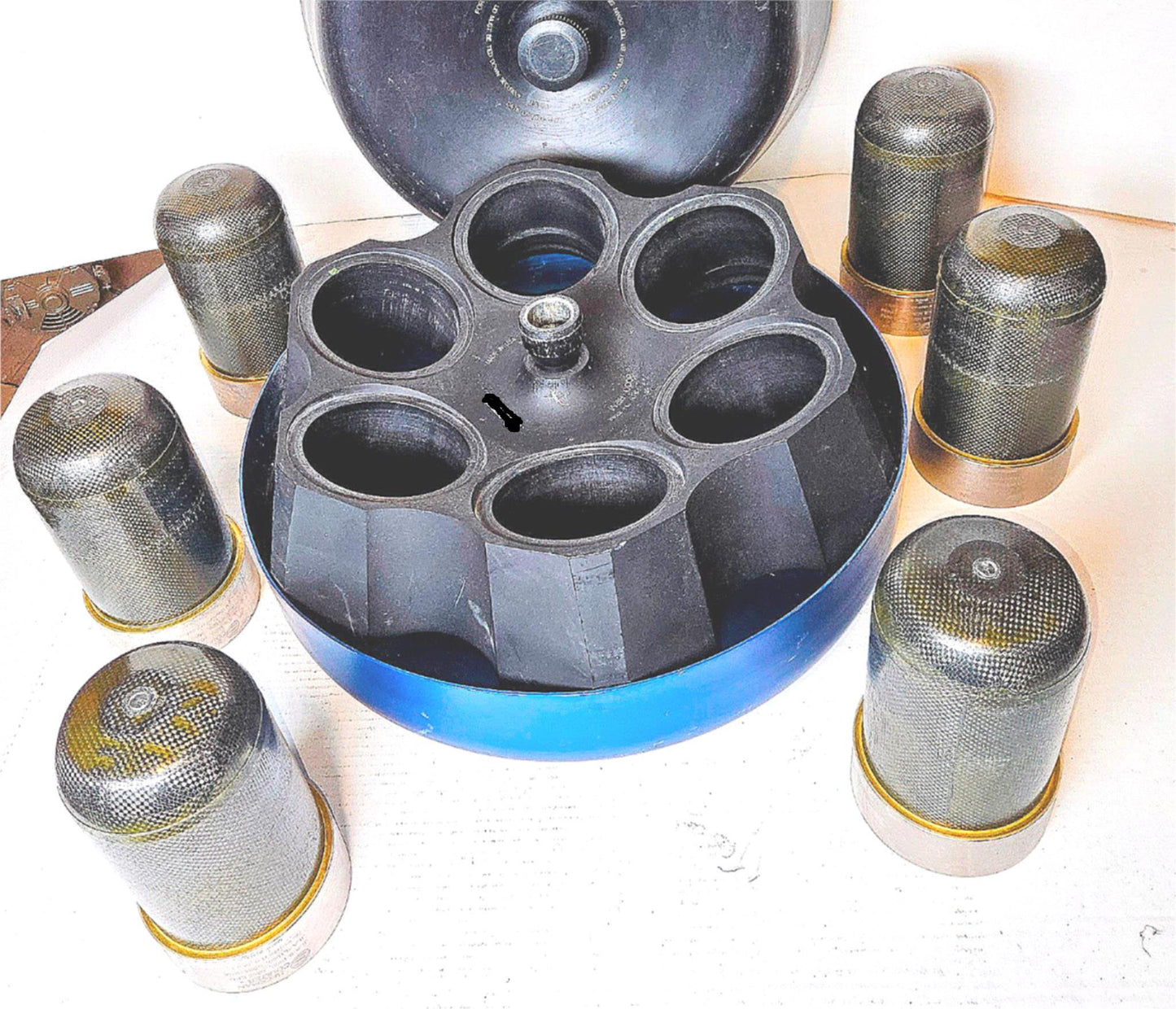 WARRANTY BECKMAN JLA 8.1000 ROTOR w/6 x1.000 BUCKETS AVANTI Centrifuges FREESHIP