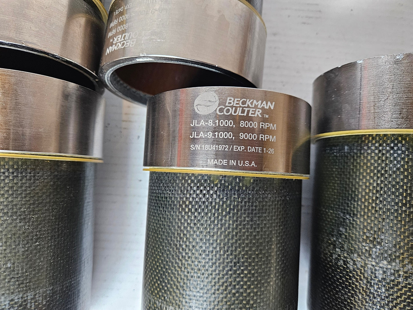 WARRANTY BECKMAN JLA 8.1000 ROTOR w/6 x1.000 BUCKETS AVANTI Centrifuges FREESHIP