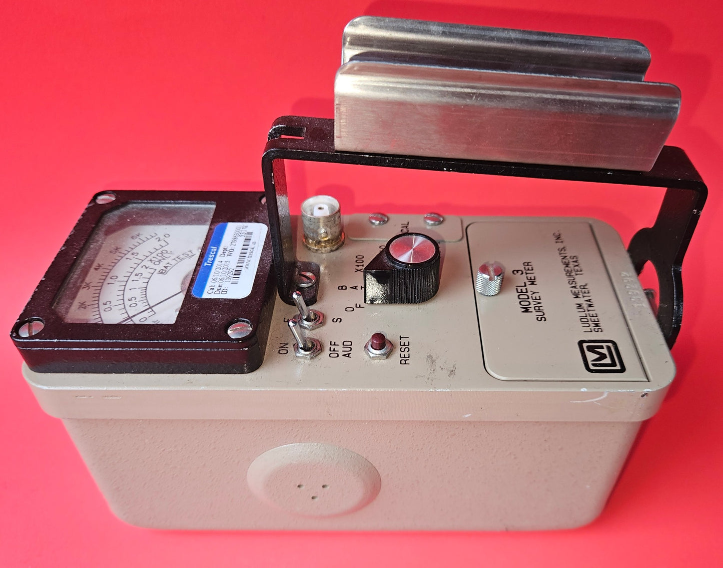 90DAYWARRANTY LUDLUM MODEL 3 GEIGER COUNTER with 44-9 PROBE WATCHVIDEO FREESHIP