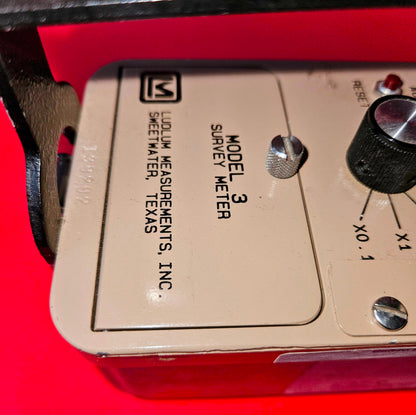 90DAYWARRANTY LUDLUM MODEL 3 GEIGER COUNTER with 44-9 PROBE WATCHVIDEO FREESHIP