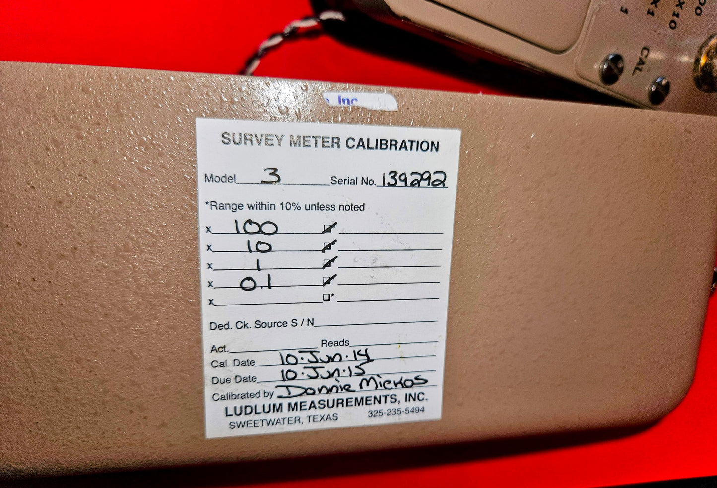 90DAYWARRANTY LUDLUM MODEL 3 GEIGER COUNTER with 44-9 PROBE WATCHVIDEO FREESHIP