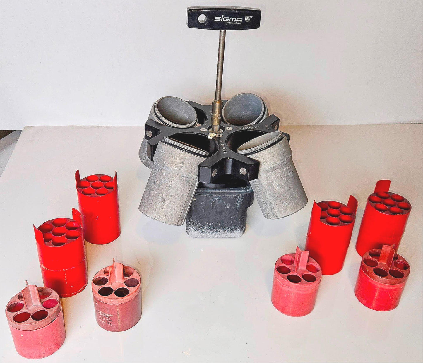 WARRANTY BECKMAN F1010 FIXED ANGLE ROTOR LID BONUS INSERTS SCREW ALLEGRA Centrif