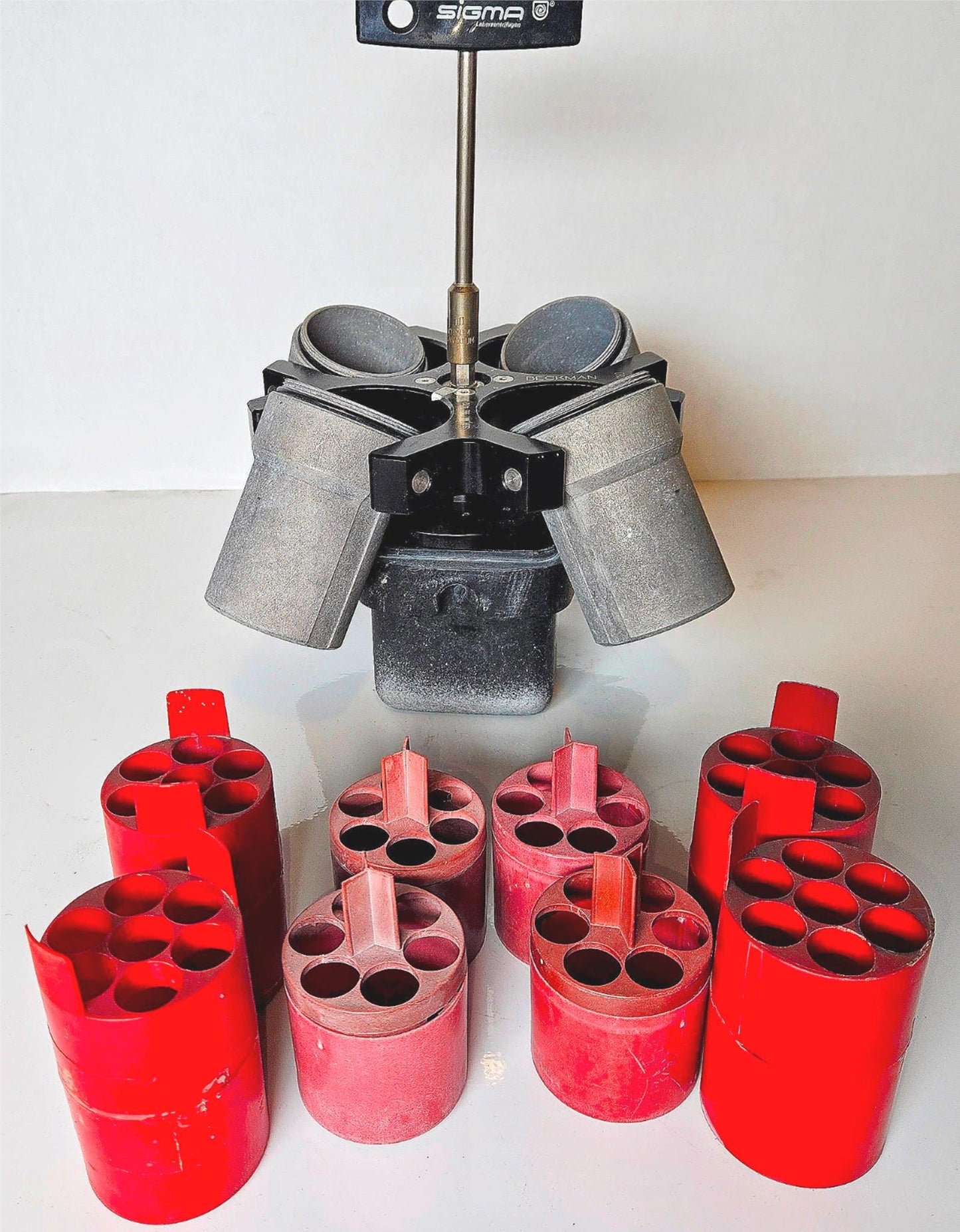 WARRANTY BECKMAN F1010 FIXED ANGLE ROTOR LID BONUS INSERTS SCREW ALLEGRA Centrif