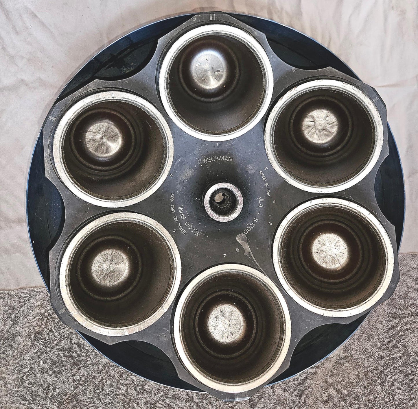 WARRANTY BECKMAN JLA 8.1000 ROTOR w/6 x1.000 BUCKETS AVANTI Centrifuges FREESHIP