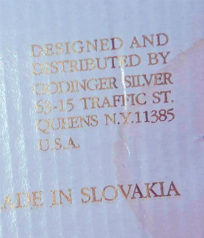 VINTAGE SET of 12 TALL SHANNON GODINGER SLOVAKIA HIGHBALL CRYSTAL GLASS FREESHIP