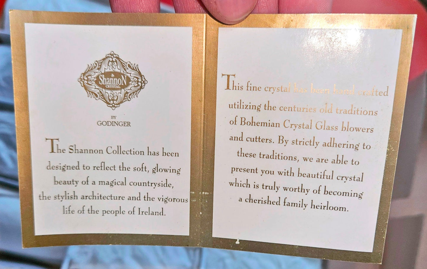 VINTAGE SET of 12 TALL SHANNON GODINGER SLOVAKIA HIGHBALL CRYSTAL GLASS FREESHIP