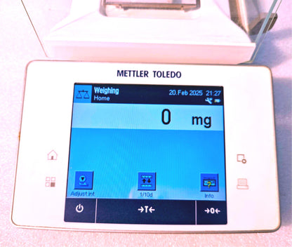 90-DAY-WARRANTY METTLER 120g TOLEDO XSE-104 LAB BALANCE WATCH VIDEO FREE SHIP