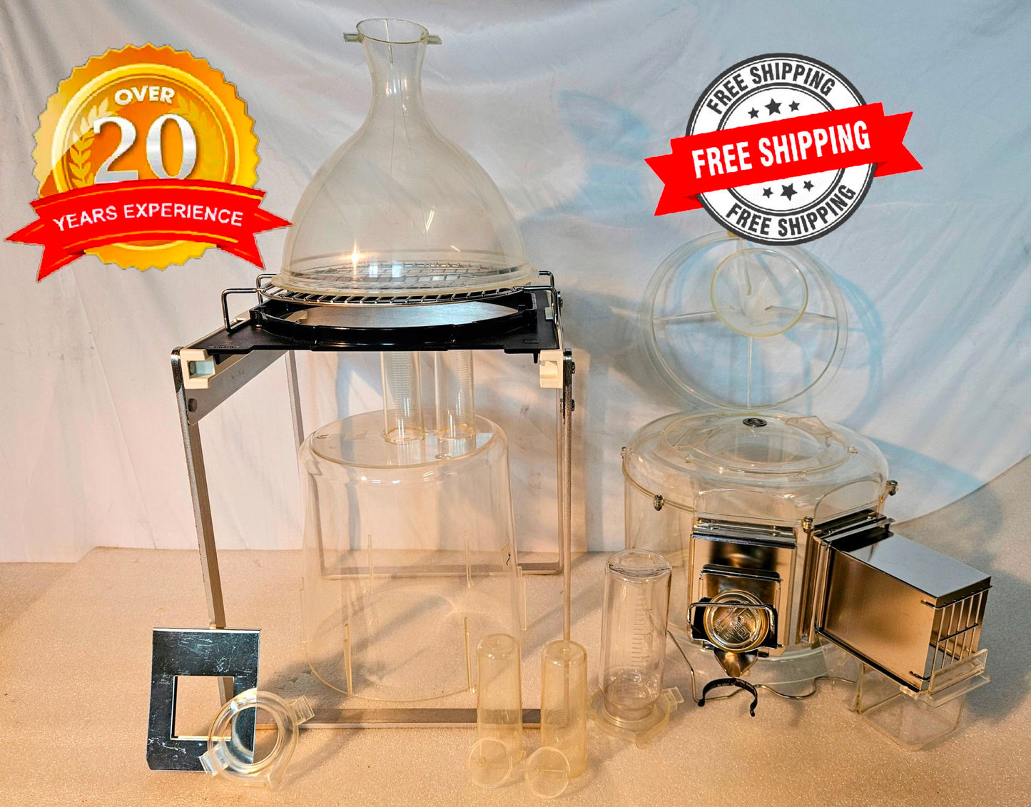 90-DAY-WARRANTY TECNIPLAST METABOLIC RODENT MICE CAGE FEEDER LAB TEST FREE SHIP