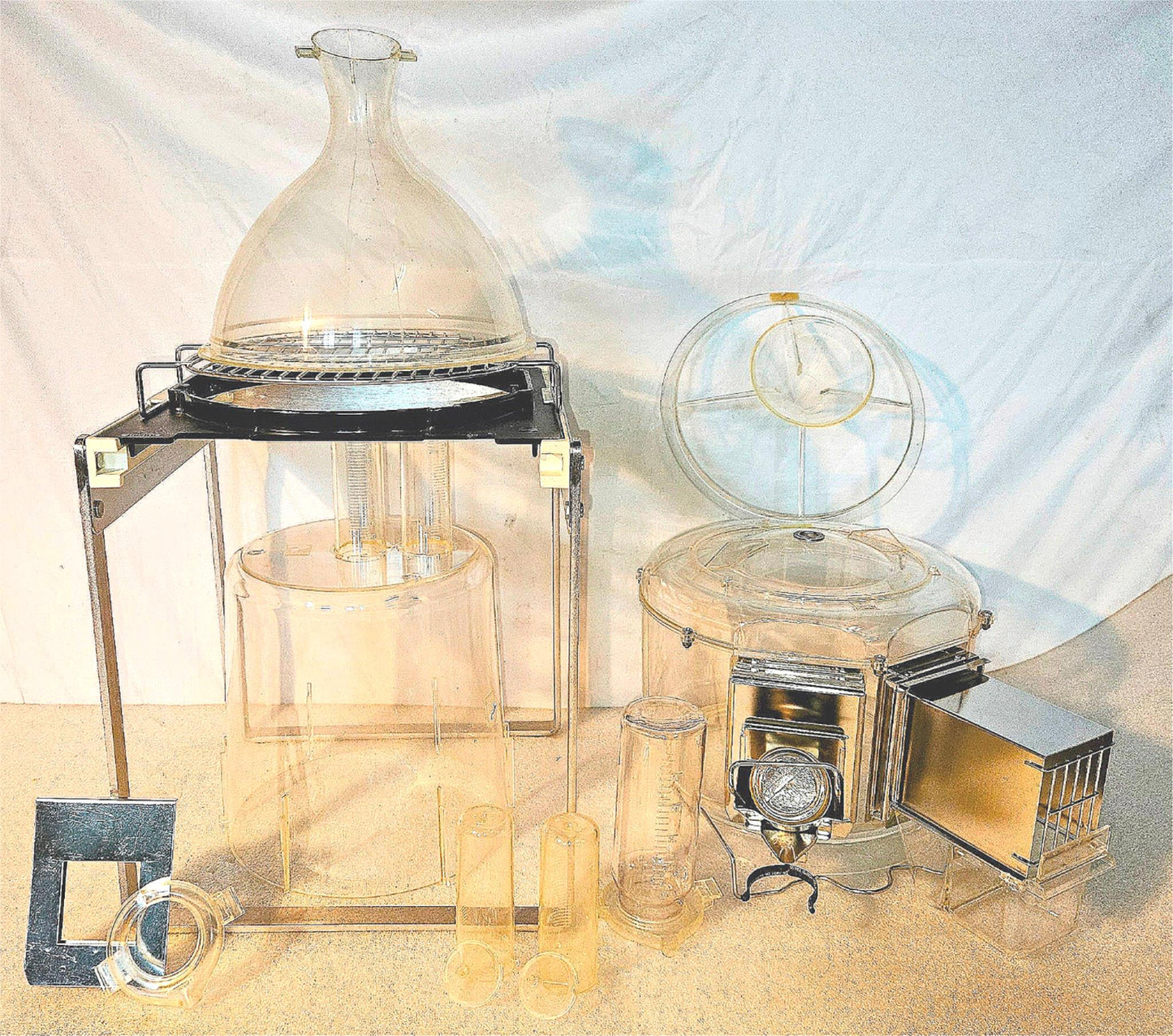 90-DAY-WARRANTY TECNIPLAST METABOLIC RODENT MICE CAGE FEEDER LAB TEST FREE SHIP