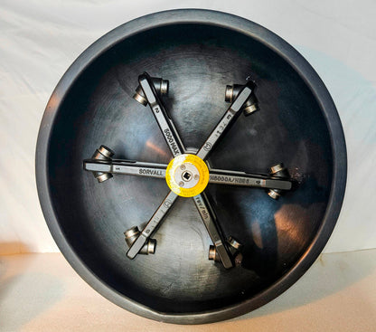 WARRANTY SORVALL H6000A  ROTOR SIX 44040 BUCKETS CONICAL BOTTLE ADAPTER LID RC 3