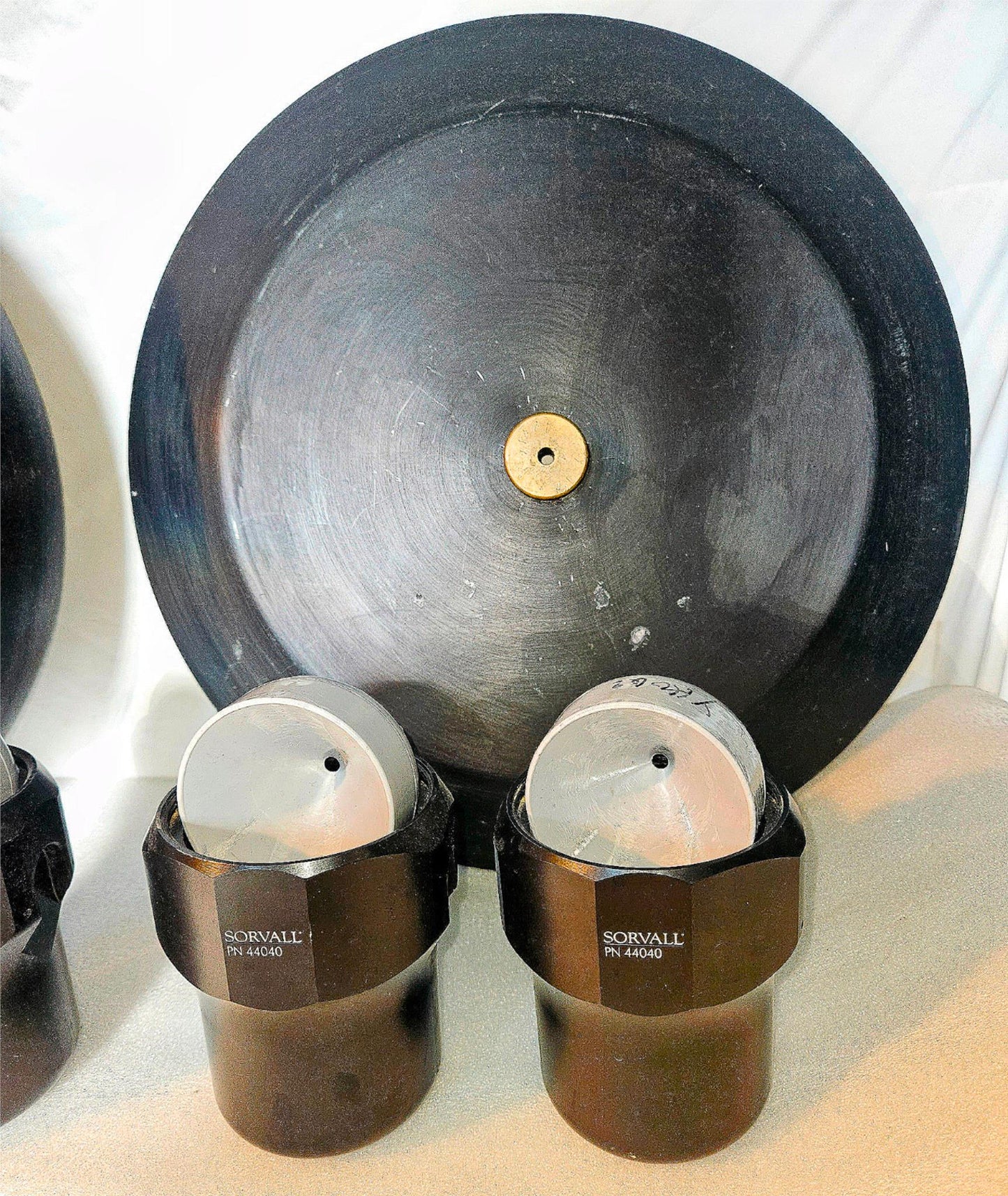 WARRANTY SORVALL H6000A  ROTOR SIX 44040 BUCKETS CONICAL BOTTLE ADAPTER LID RC 3