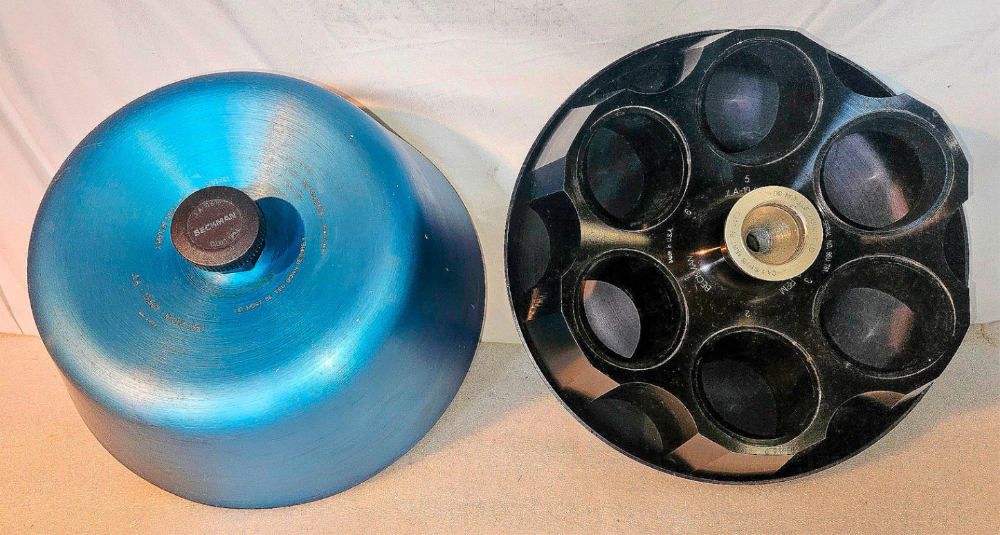 WARRANTY BECKMAN JLA 10.500 ROTOR w/6 x500 BUCKETS AVANTI J Centrifuges FREESHIP