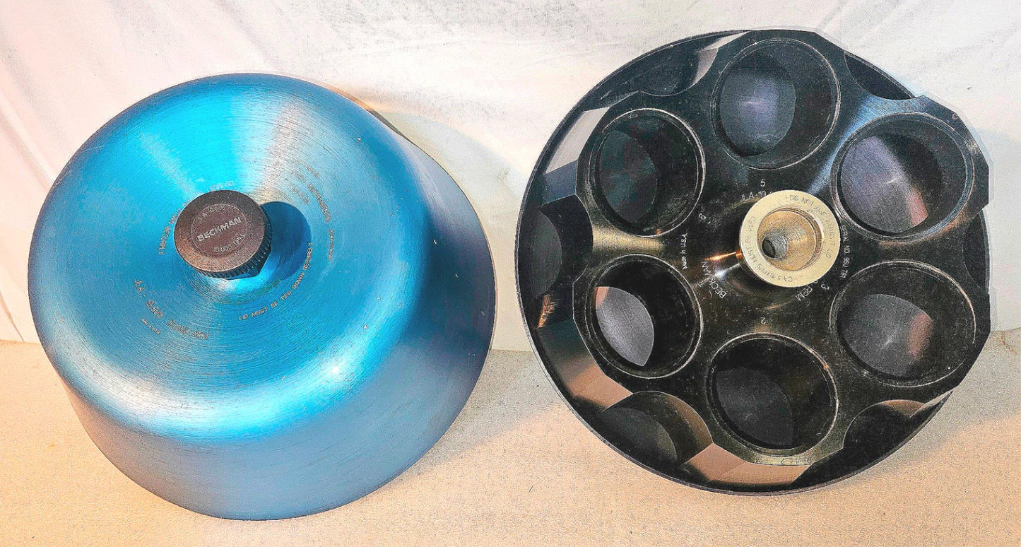 WARRANTY BECKMAN JLA 8.1000 ROTOR w/6 x1.000 BUCKETS AVANTI Centrifuges FREESHIP
