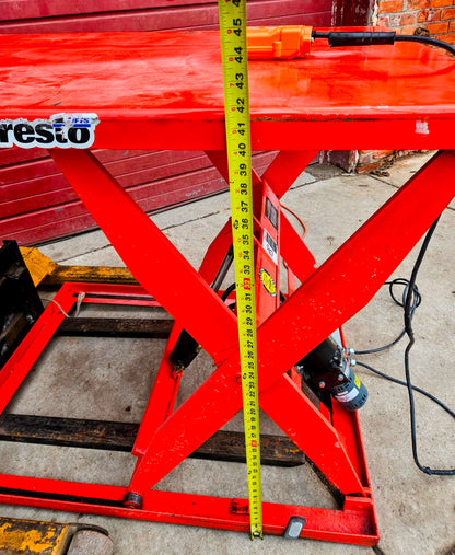 WARRANTY 1000lb PRESTO™ WXS36 ELECTRIC SCISSORS TABLE LIFT 48"x36" WATCH-VIDEO