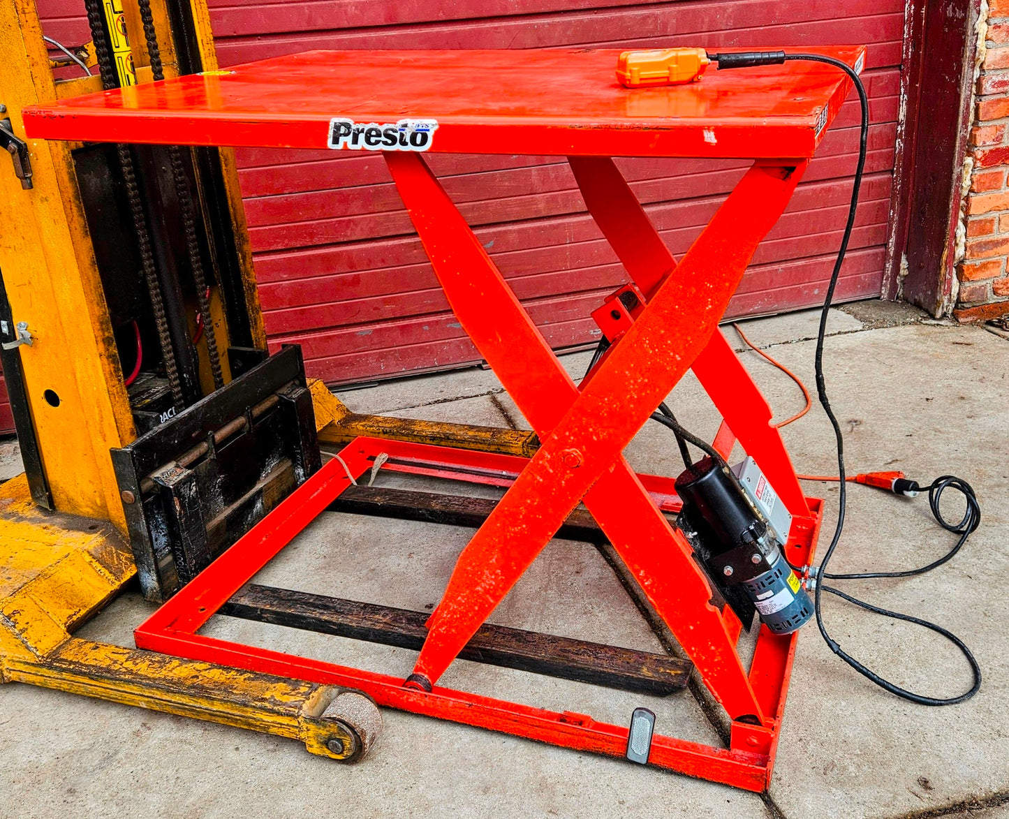 WARRANTY 1000lb PRESTO™ WXS36 ELECTRIC SCISSORS TABLE LIFT 48"x36" WATCH-VIDEO