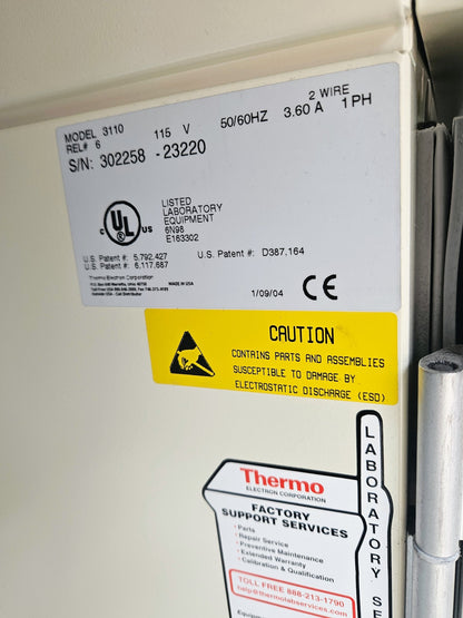 REFURBISHED FORMA II CO2 Water Jacketed Double Stack Mod 3110 INCUBATOR FREESHIP