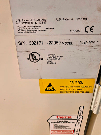 REFURBISHED FORMA II CO2 Water Jacketed Double Stack Mod 3110 INCUBATOR FREESHIP