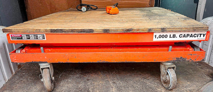 WARRANTY 1000lb PRESTO™ WXS36 ELECTRIC SCISSORS TABLE LIFT 48"x36" WATCH-VIDEO