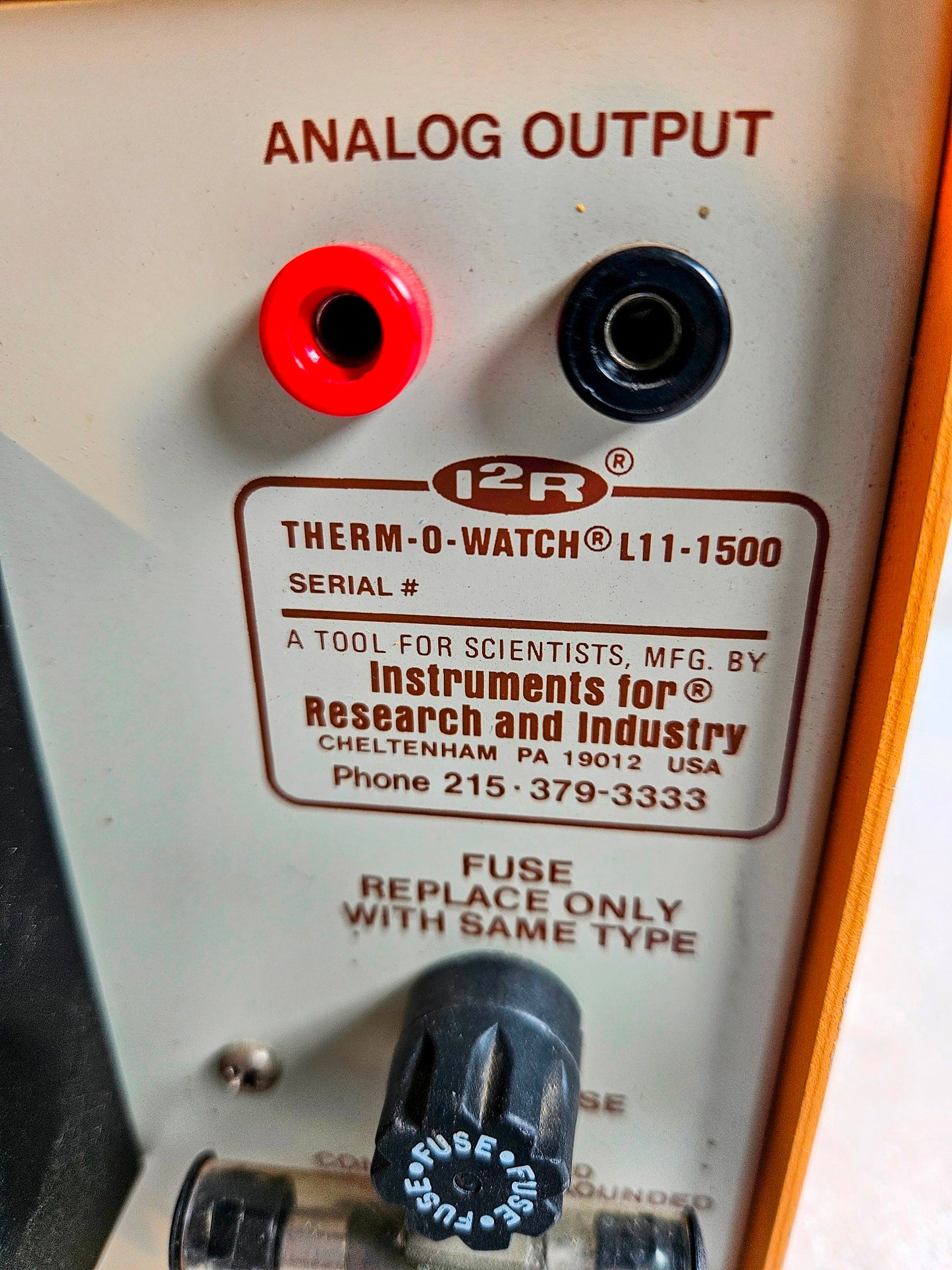 WARRANTY I2R THERM-O-WATCH L11-1500 LIQUID LEVEL MONITOR THERMOMETER FREE-SHIP