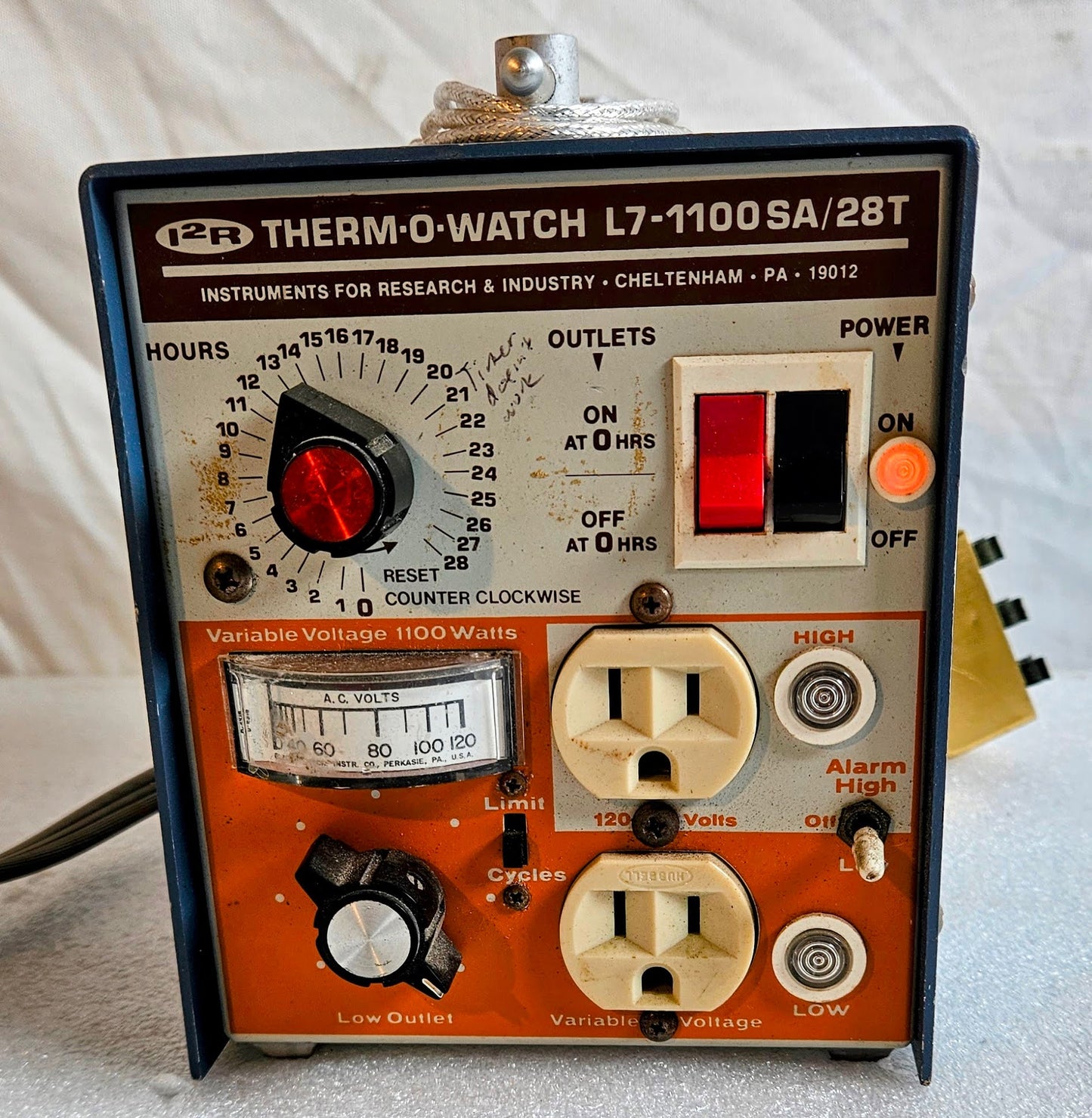 WARRANT I2R THERM-O-WATCH L7-1100SA/28T LIQUIDLEVEL MONITOR THERMOMETER FREESHIP