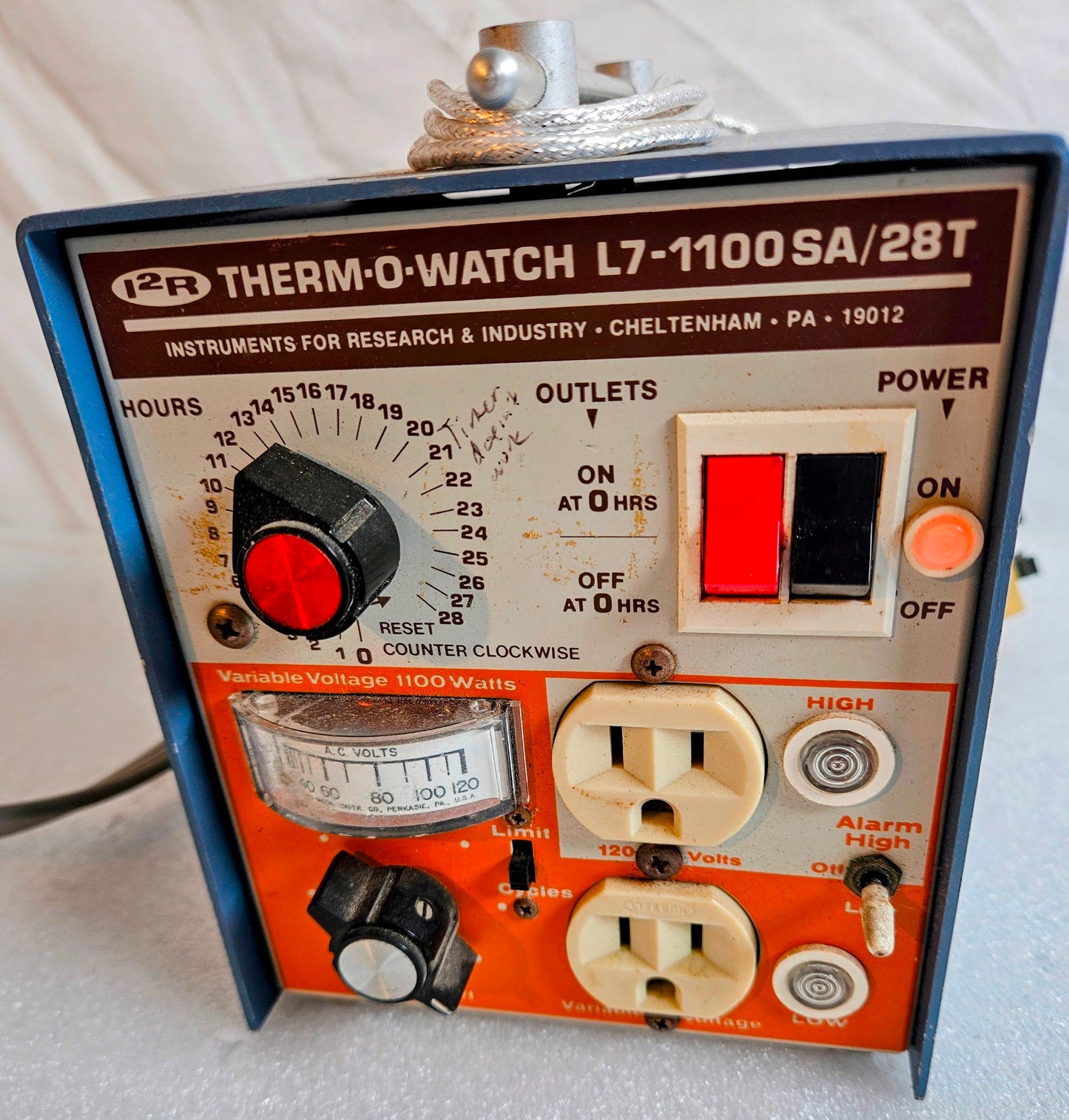 WARRANT I2R THERM-O-WATCH L7-1100SA/28T LIQUIDLEVEL MONITOR THERMOMETER FREESHIP