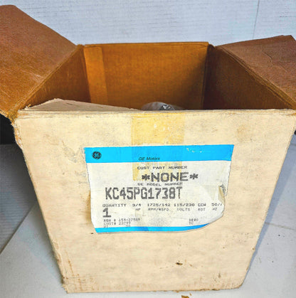 BRANDNEW GE 5KC45PG1738T 3/4HP 1PHASE V115/230 HZ 60/50 AC MOTOR PUMP FREE-SHIP