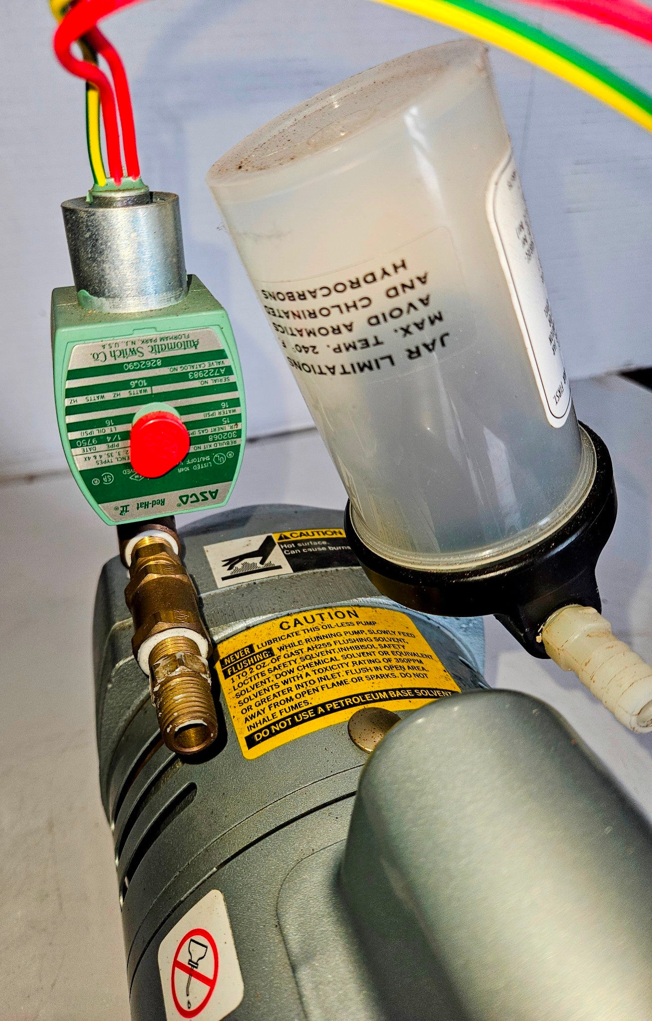 WARRANTY GAST 0523 1/4HP 1PHASE220V 60/50HZ ROTARY VANE COMPRESSOR PUMP FREESHIP