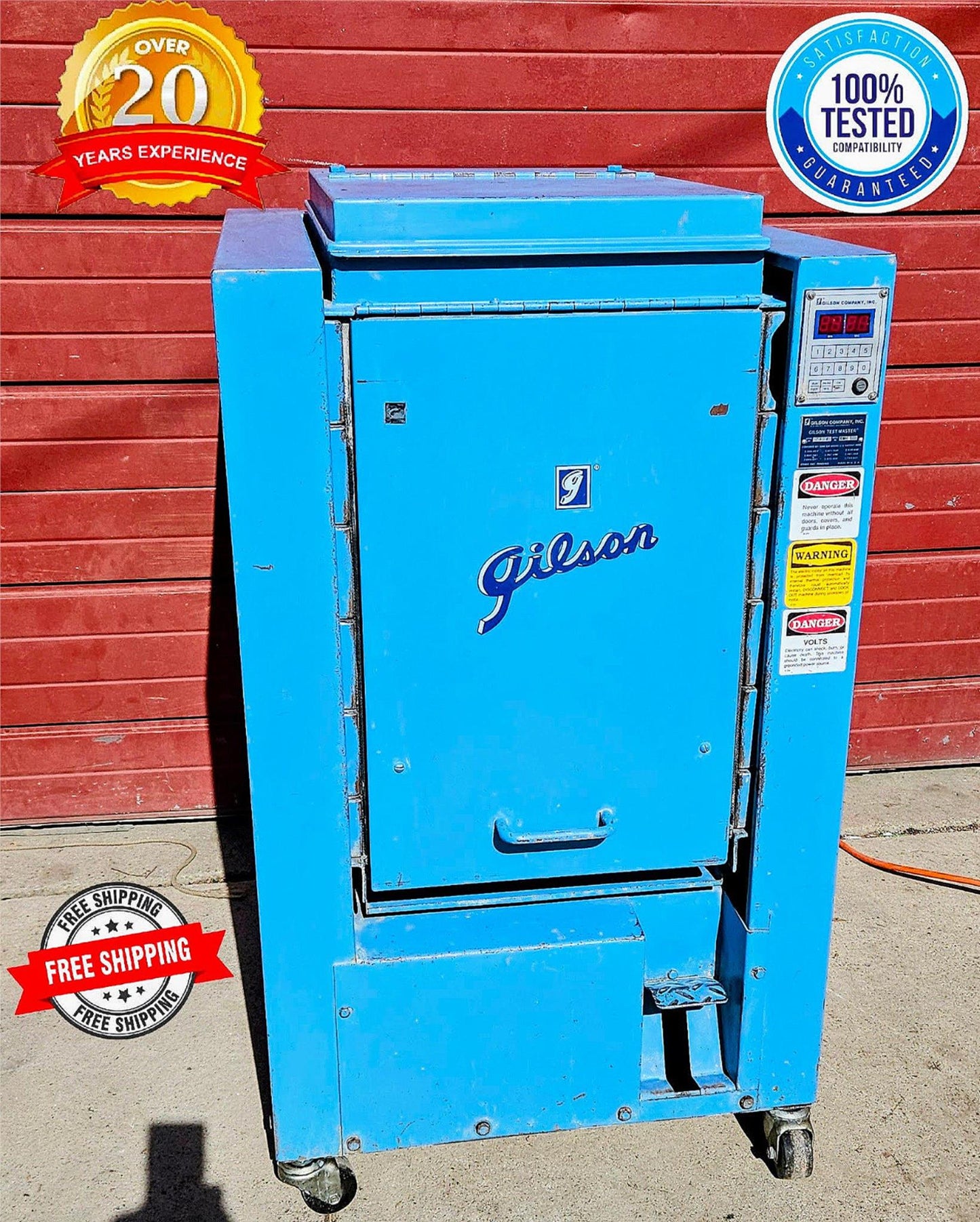 WARRANTY GILSON TESTMASTER TM TESTING SCREEN INDUSTRIAL SIEVE MACHINE WATCHVIDEO