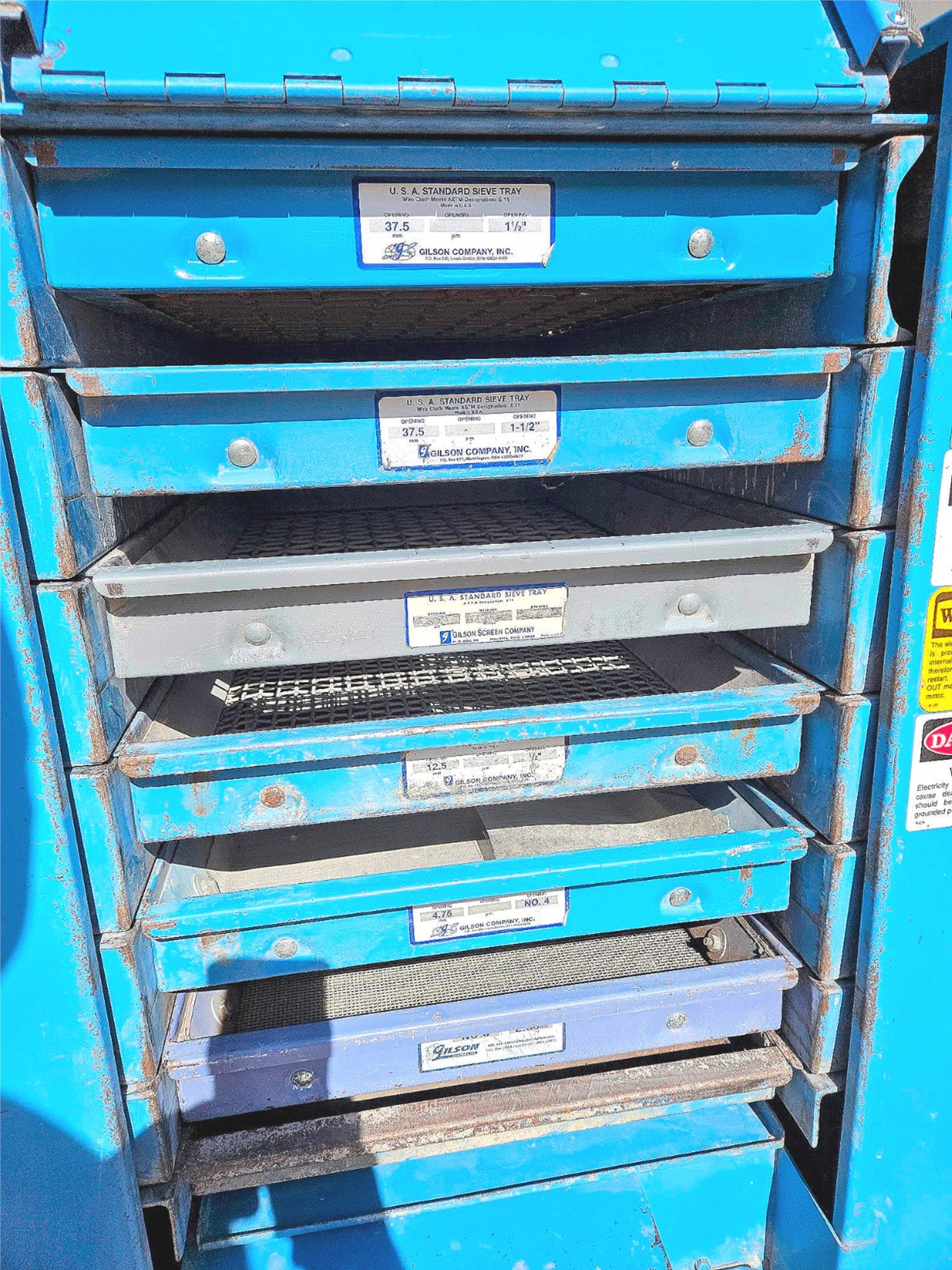 WARRANTY GILSON TESTMASTER TM TESTING SCREEN INDUSTRIAL SIEVE MACHINE WATCHVIDEO